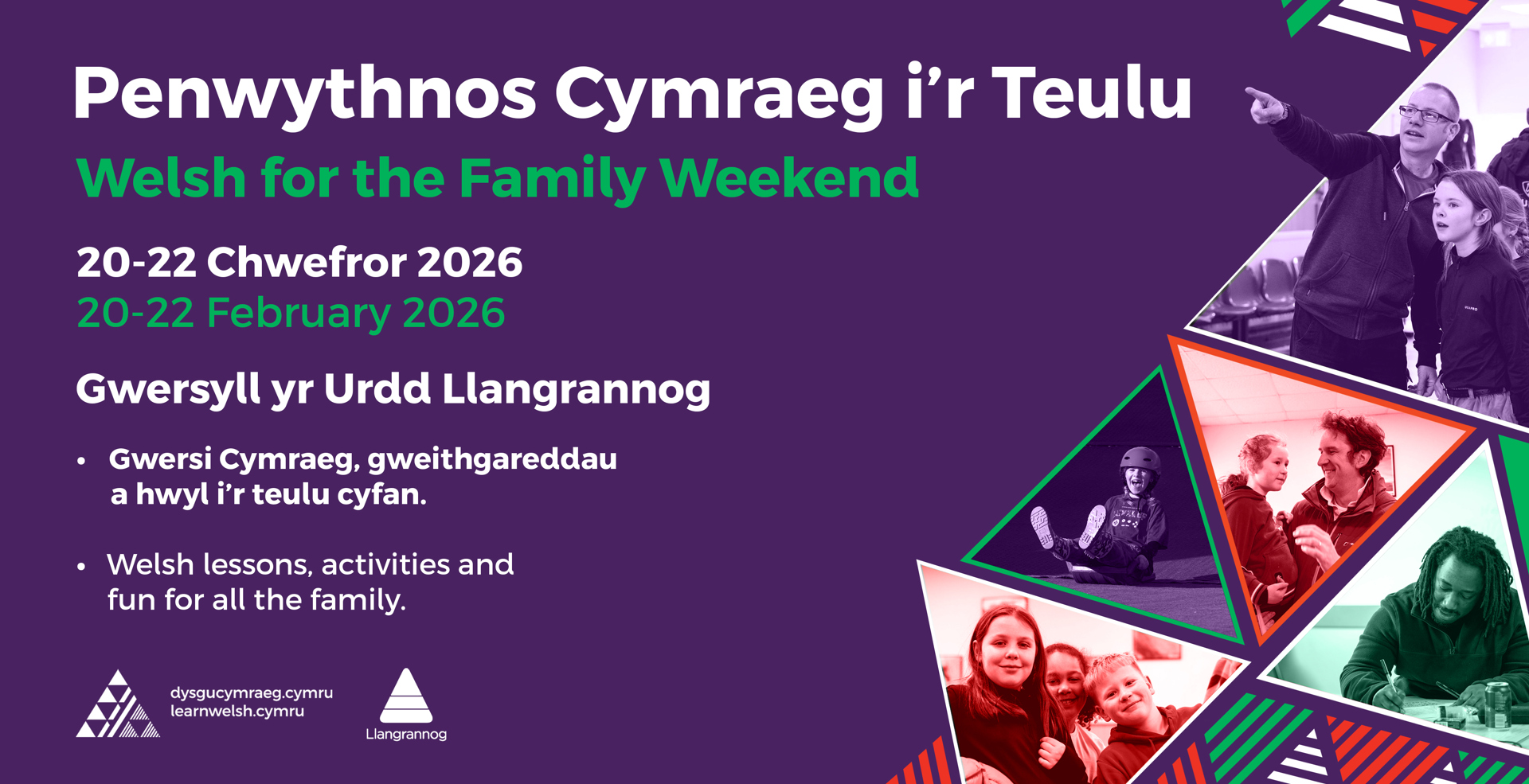 Penwythnos Cymraeg i'r Teulu yn Llangrannog