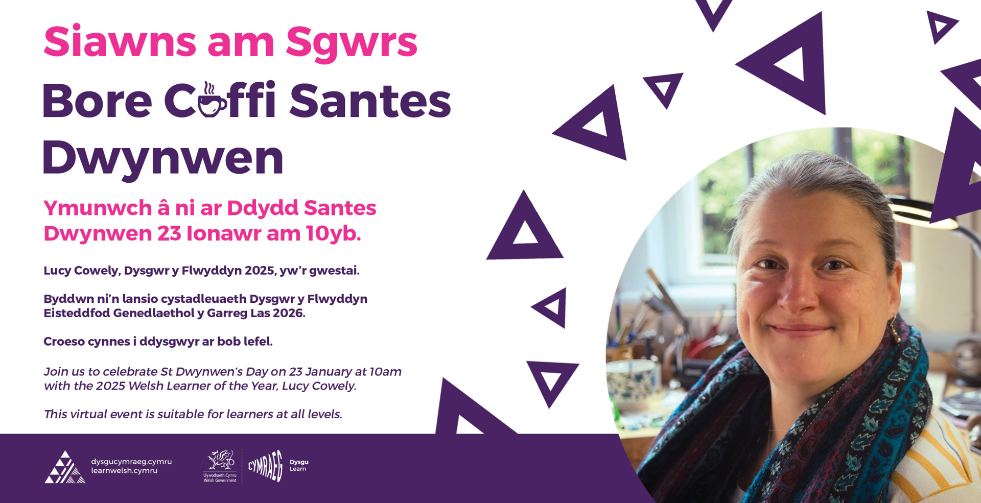 Bore coffi Santes Dwynwen 2026