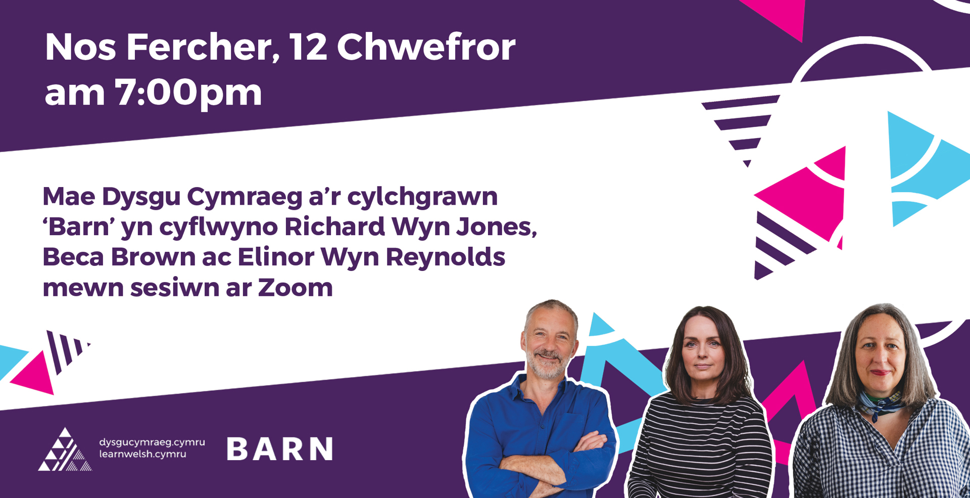 Y Ganolfan Dysgu Cymraeg Genedlaethol a’r cylchgrawn ‘Barn’ yn cynnal sesiwn ar-lein