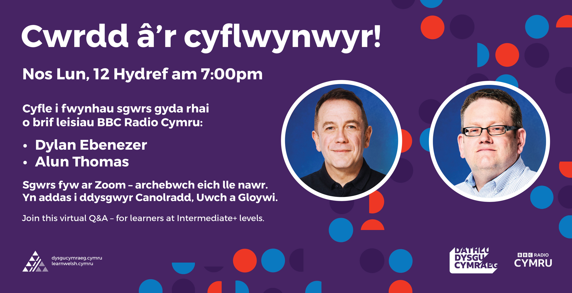 Wythnos Dathlu Dysgu Cymraeg - Cwrdd â'r cyflwynwyr!