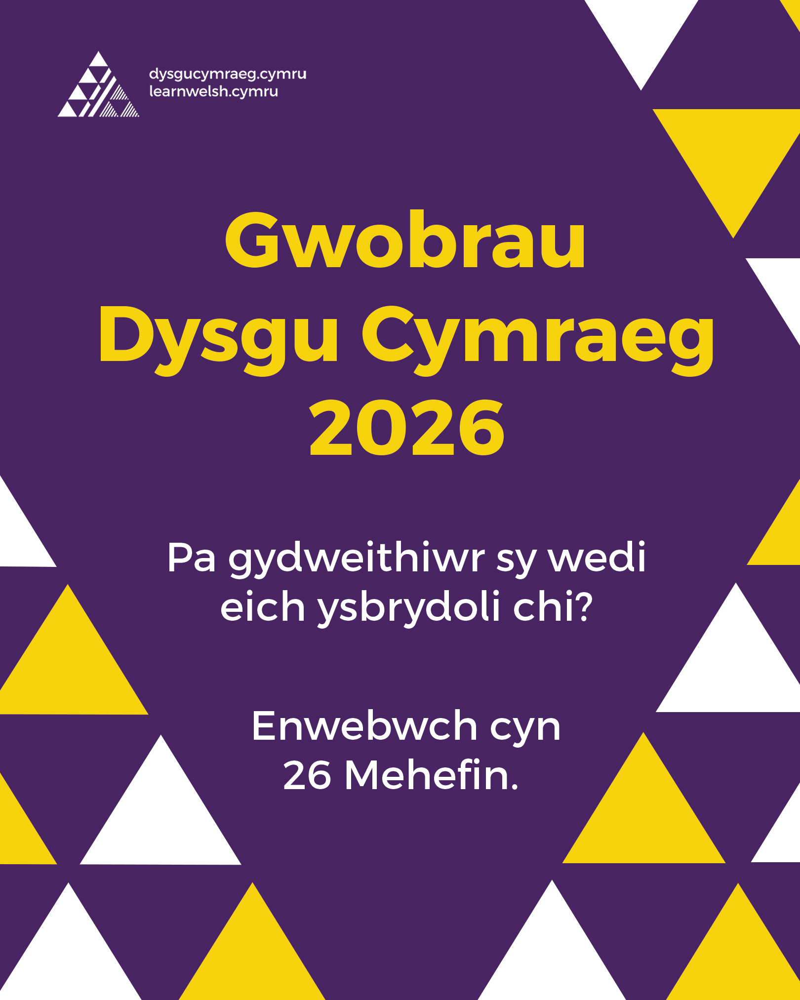 Gwobrau Dysgu Cymraeg 2026
